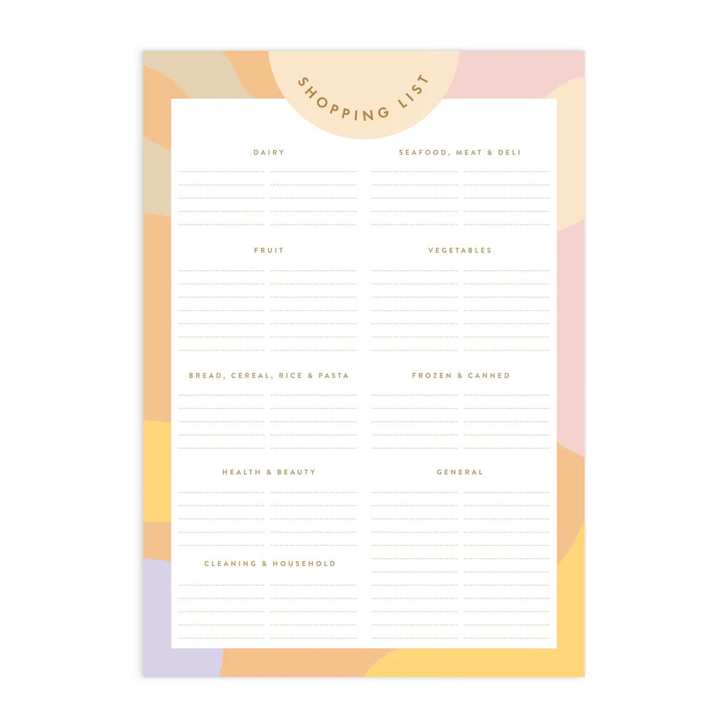 Helios A5 Shopping List Magnet Notepad | KAHM Co