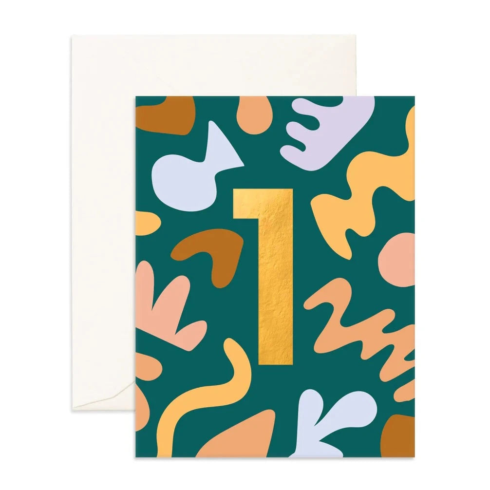 No. 1 Party Greeting Card