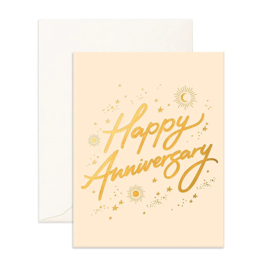 Anniversary Stars Greeting Card
