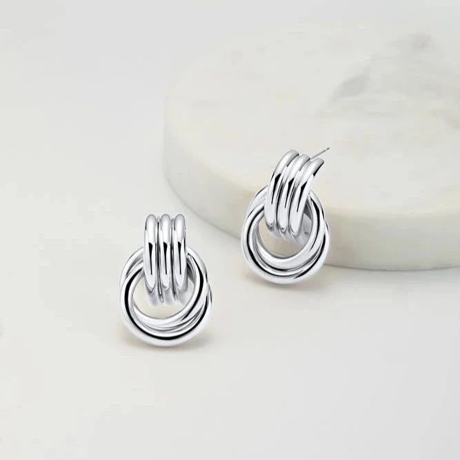 Poppy Earring Large - Silver