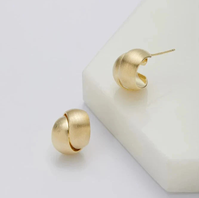 Jessie Earring - Brushed Gold