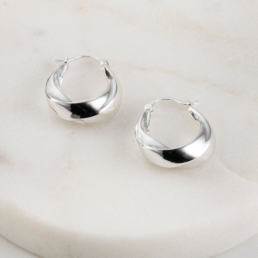 Jamie Hoop Earring - Silver