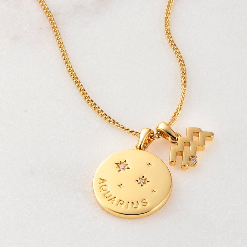 Zodiac Necklace - Aquarius