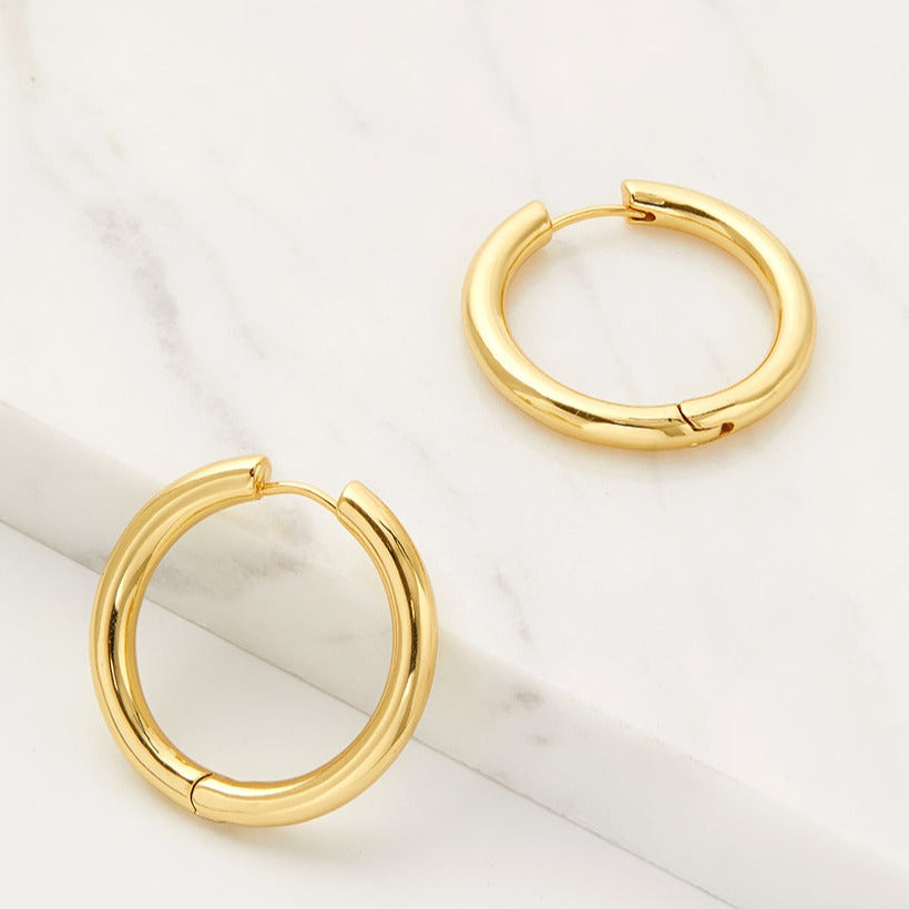 Kendall Hoop - Large - Gold