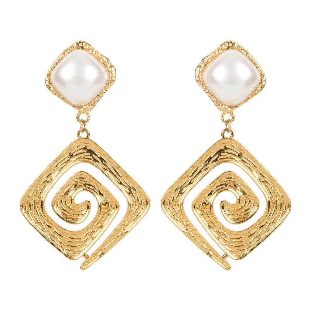 Bahama Pearl Earrings - Cascade