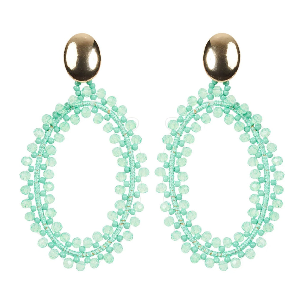 Baja Oval Earring - Mint