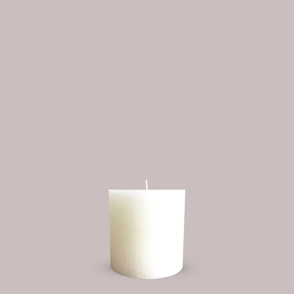 Textured Small Candle - Warm White