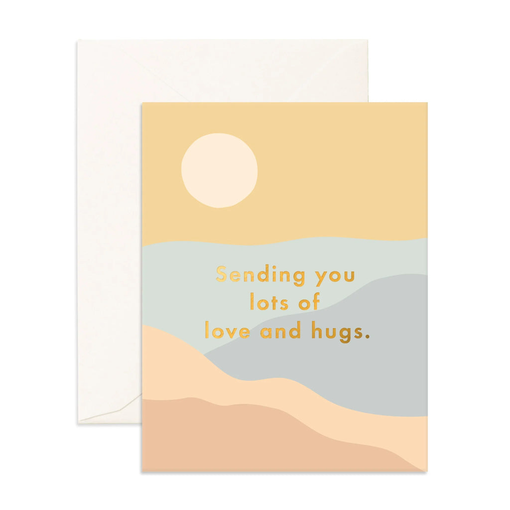 Love And Hugs Sunrise Greeting Card