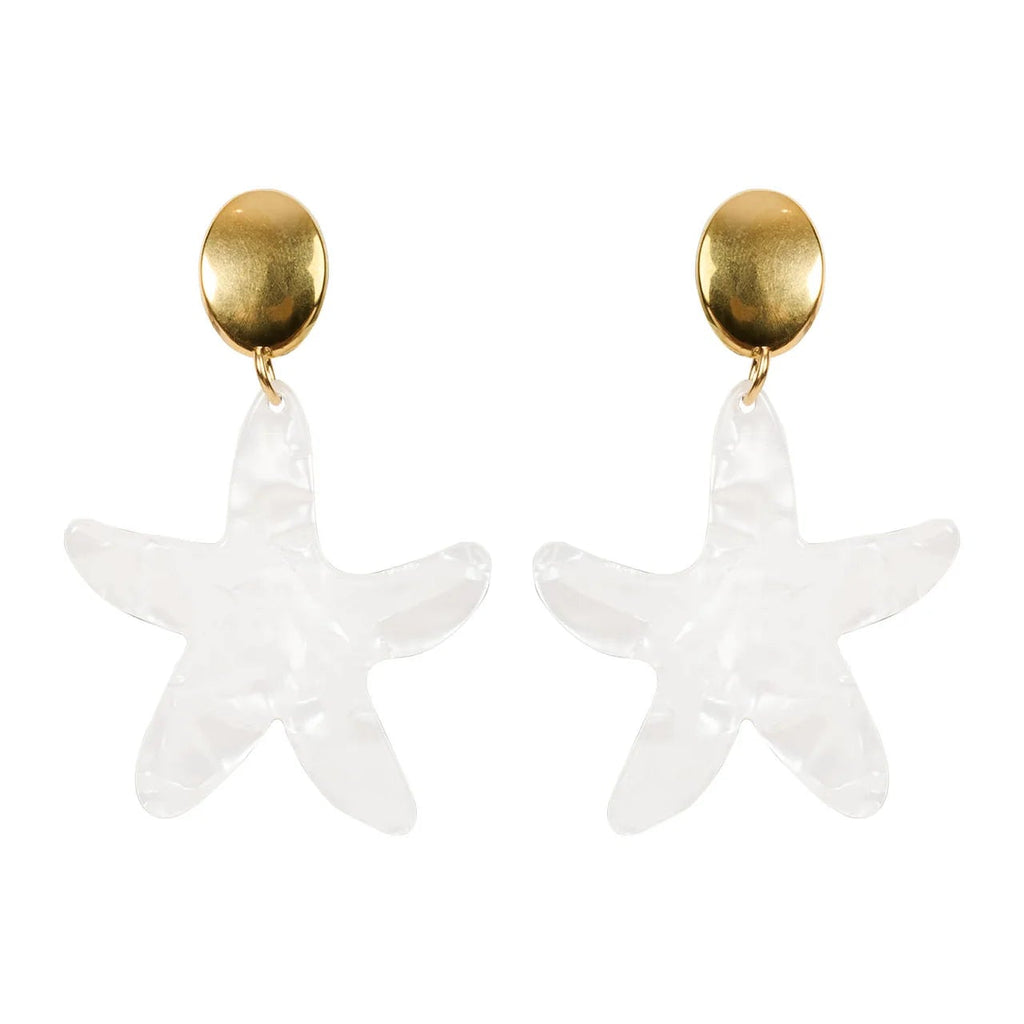Haiti Drop Earring - White