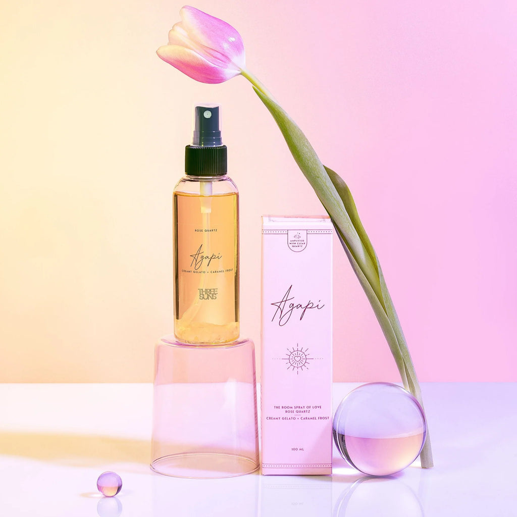 Agapi' Crystal Room Spray Of Love - Creamy Gelato And Caramel Frost