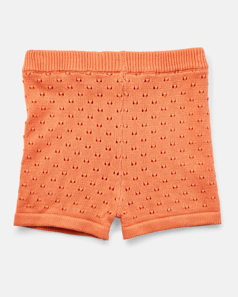 Primrose Knit T-Shirt - Coral