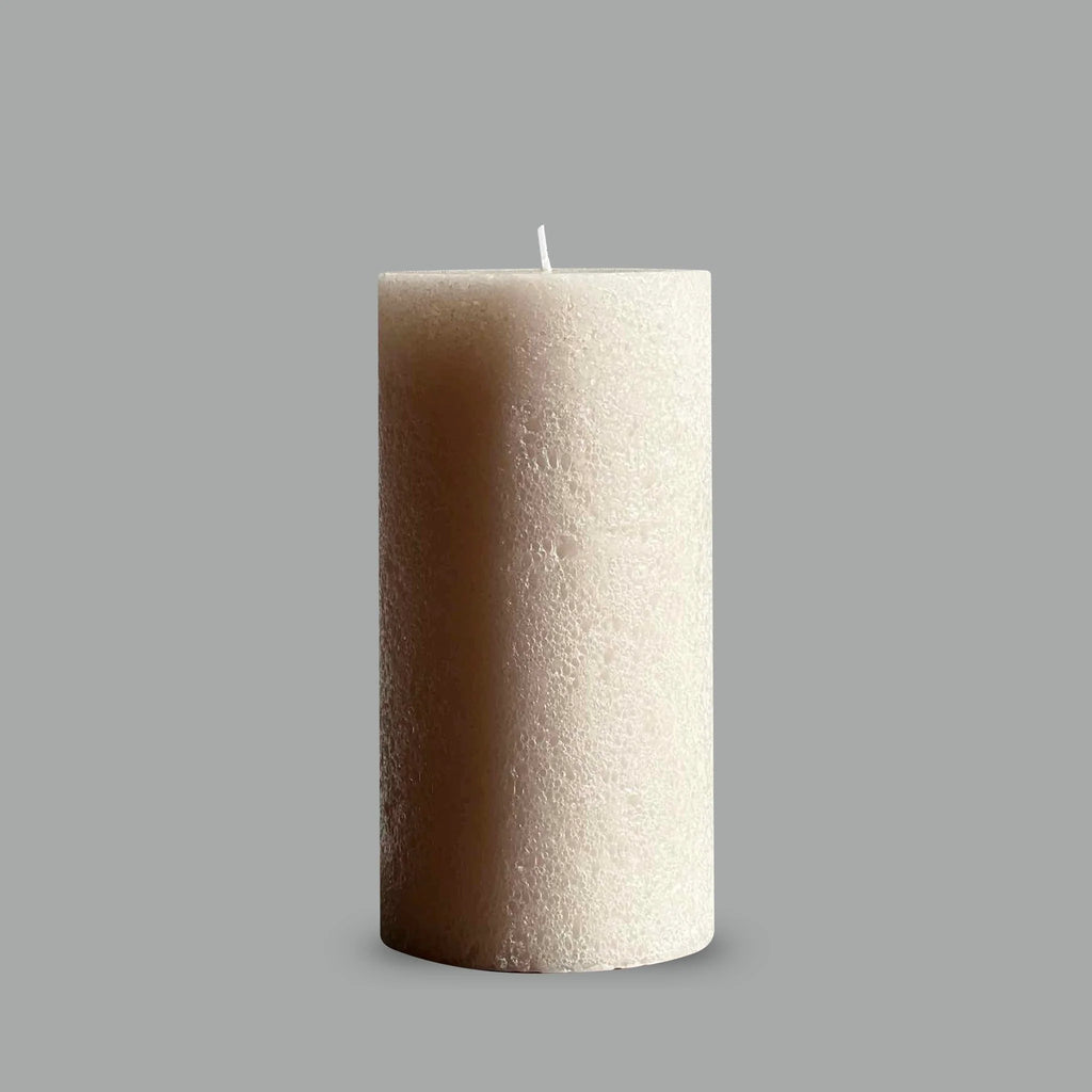 Textured Medium Candle - Sandstone