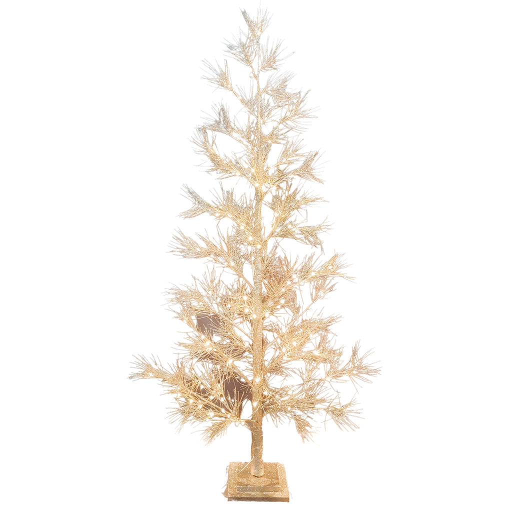 Elegant Glitter Christmas Tree Champagne 180cm