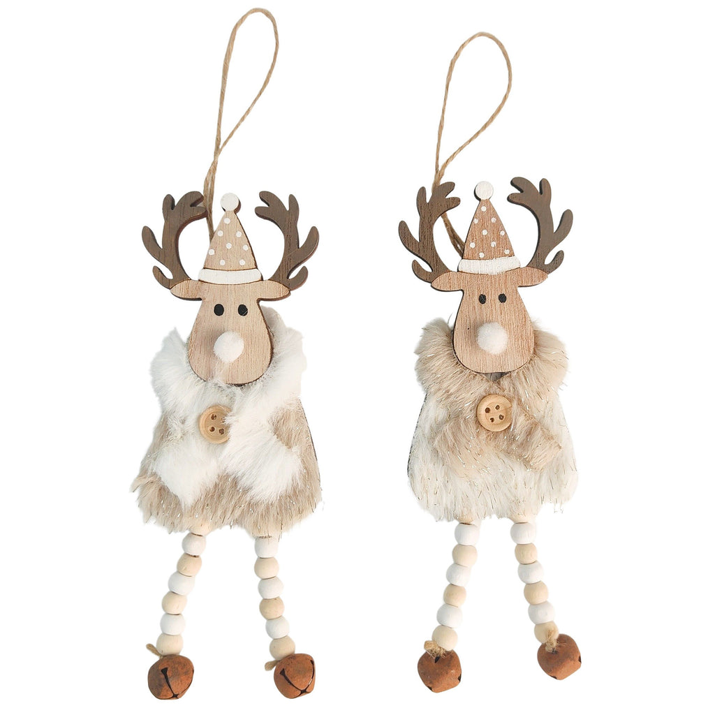 Cute Reindeer with Scarf Hanging Decoration