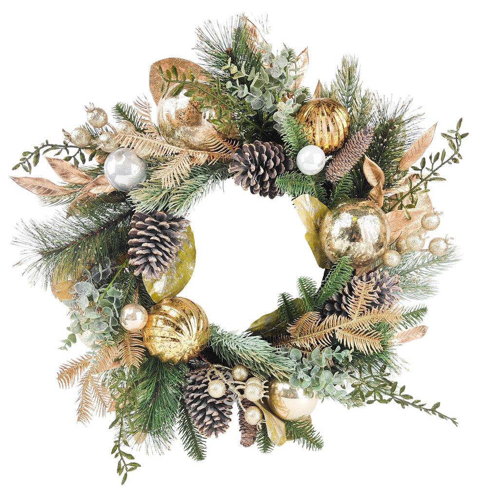 Elegant Christmas Wreath Gold