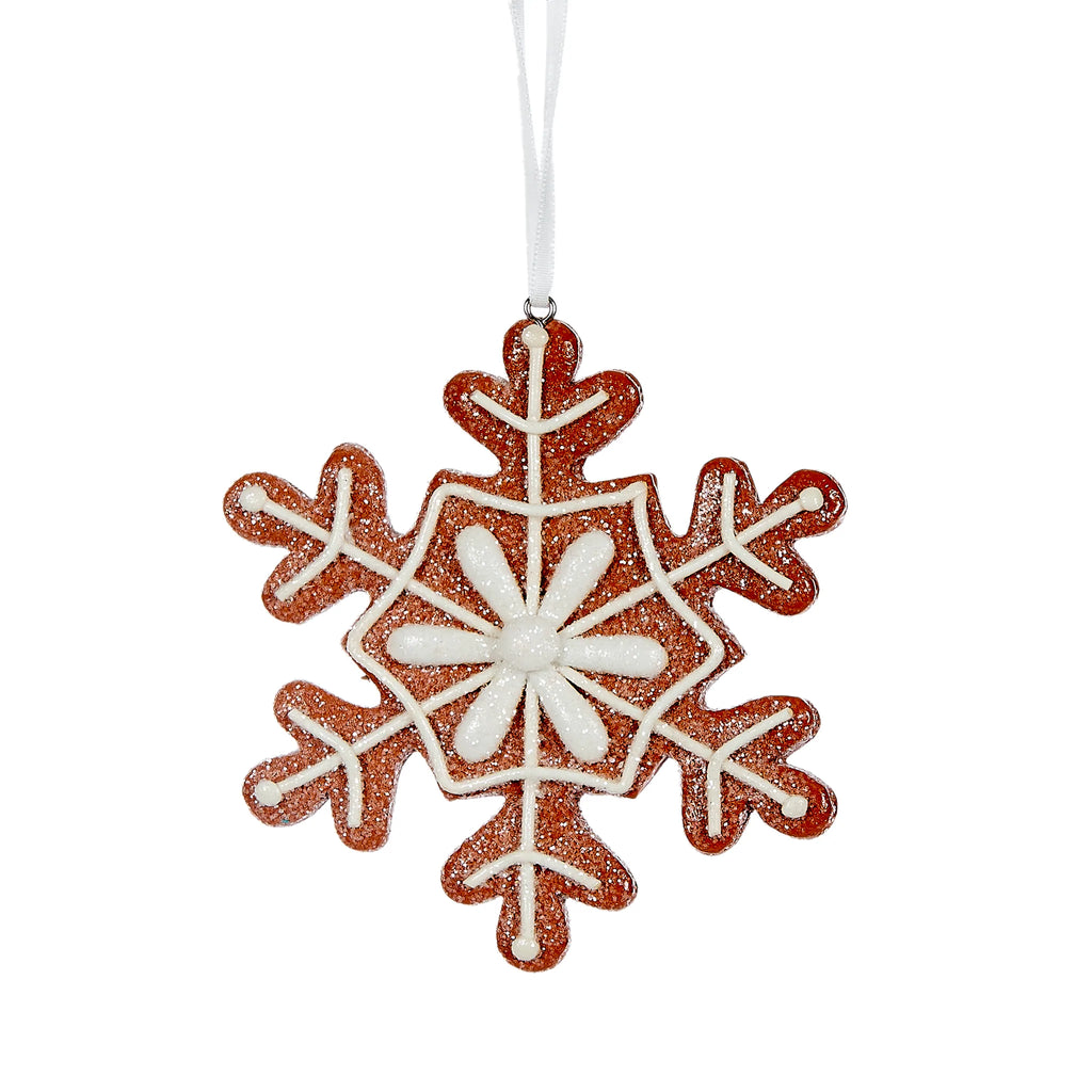 Flower Snowflake Gingerbread Hanging