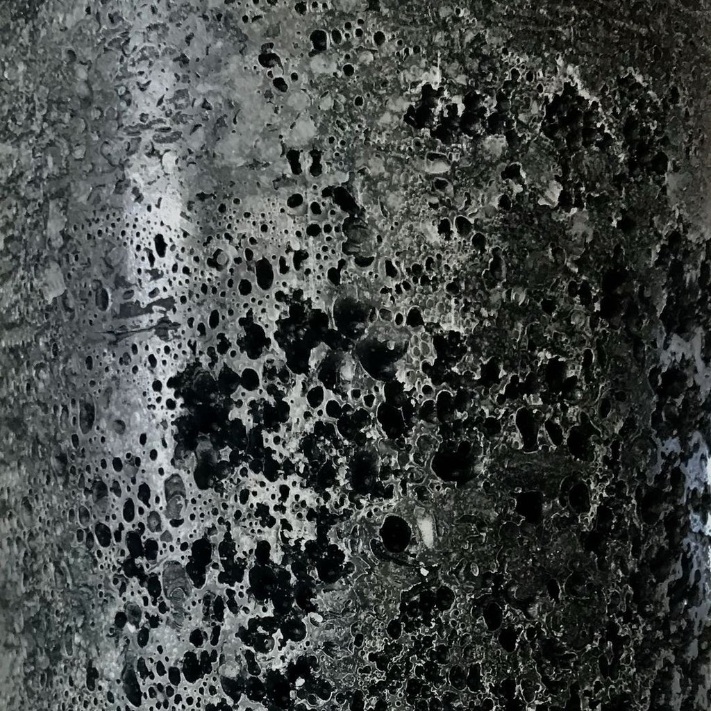 Textured Large Candle - Black