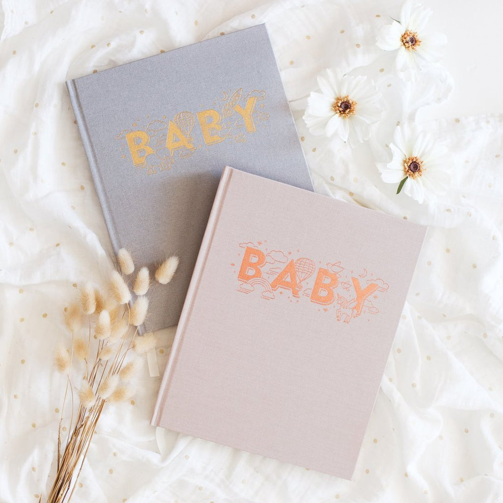 Baby Book Grey - Boxed