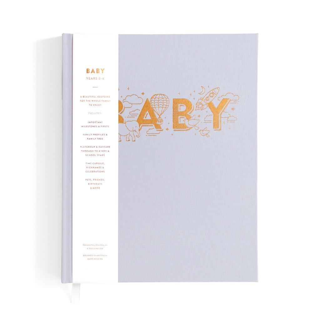 Baby Book Grey - Boxed