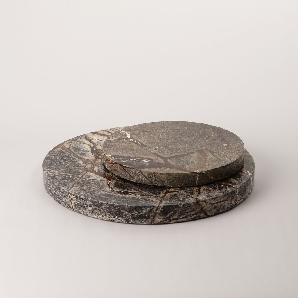 Round Fossil Stone Board