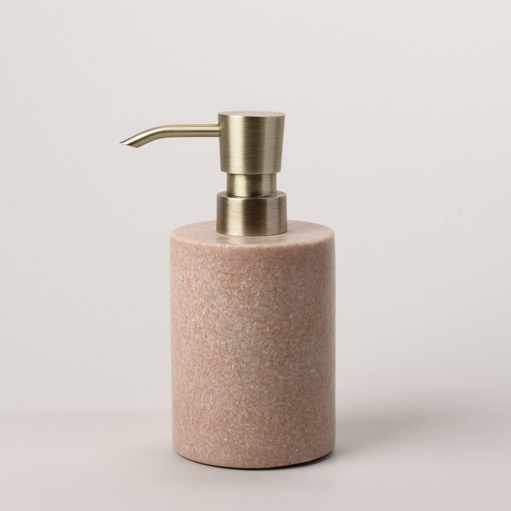 Pink Stone Soap Dispenser