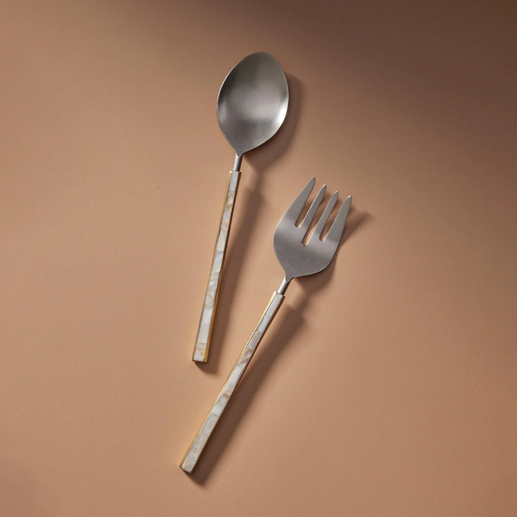 Pearl Salad Servers