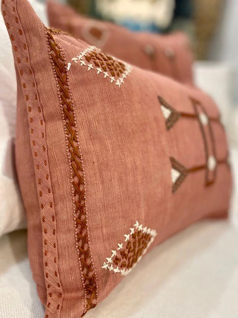 Indian Linen Cushion - Lumbar