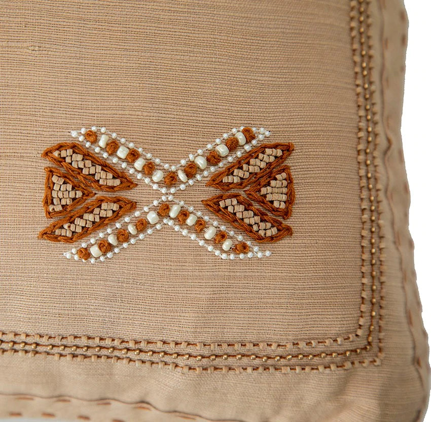 Indian Linen Cushion - Square