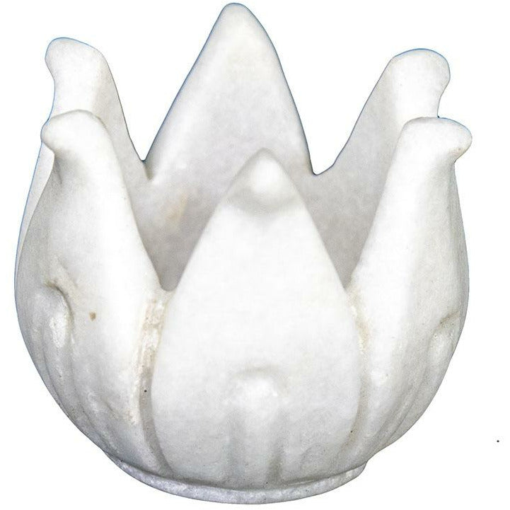 Marble Lotus Flower Candleholder