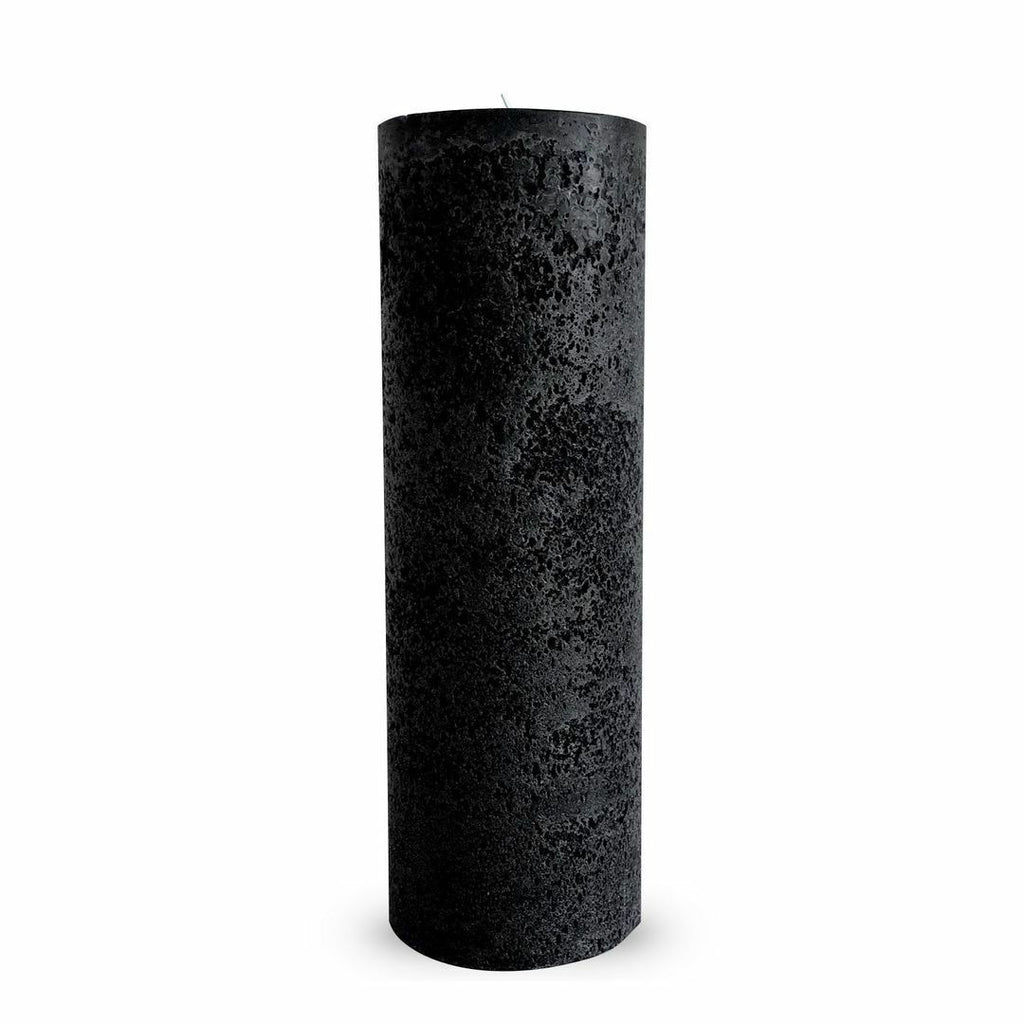 Textured Large Candle - Black