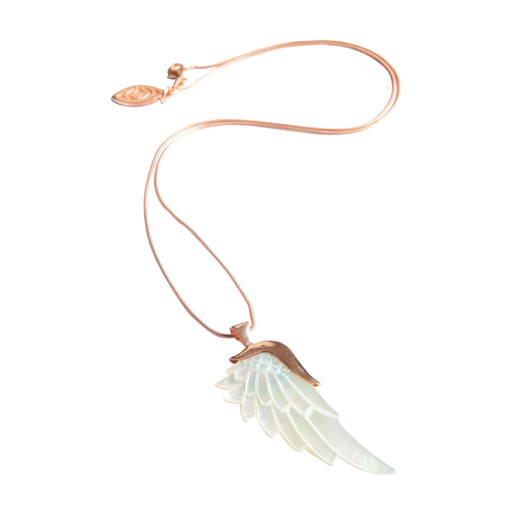 Angelica White Rose Necklace