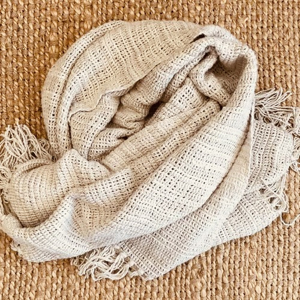 Bergen Ombre Stonewashed Linen Scarf